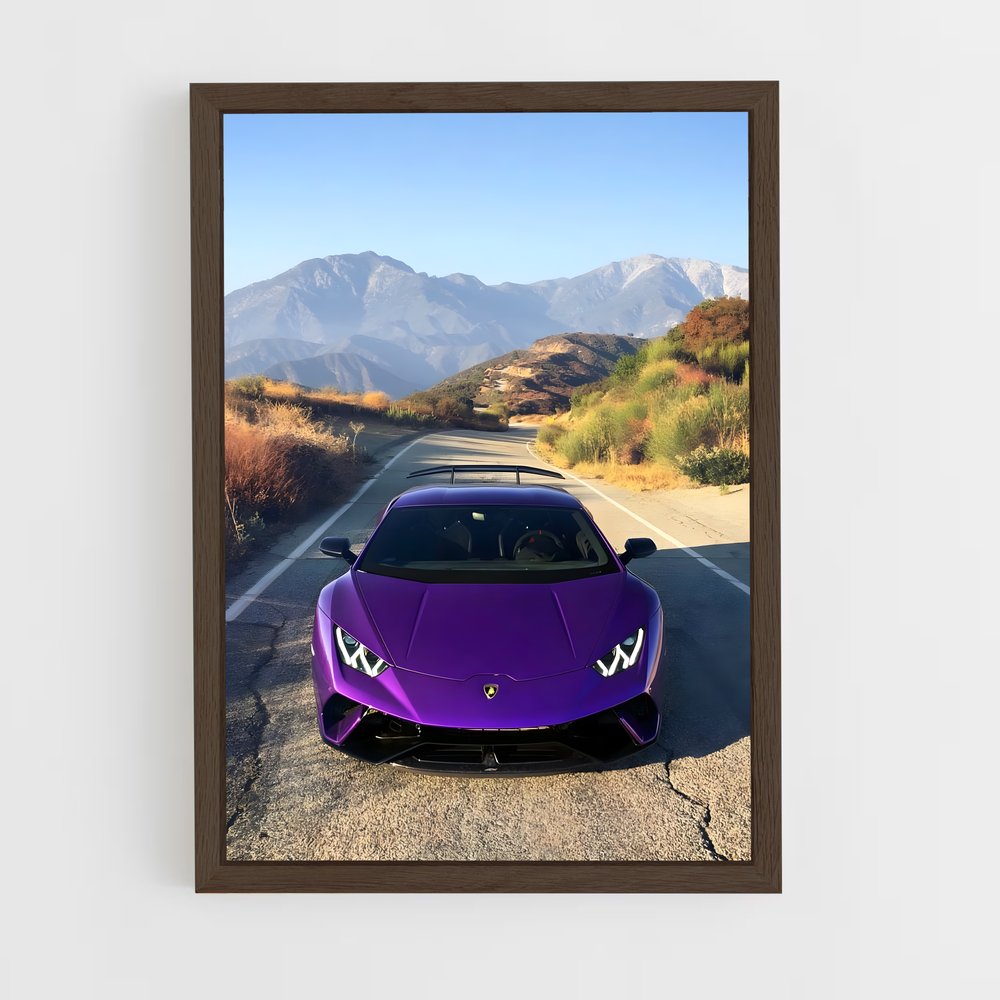 Poster Huracan Violet – affiche Lamborghini (vue 5)